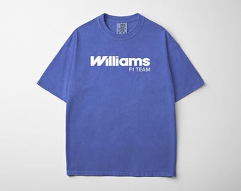 Camiseta del equipo Williams F1, camiseta de Fórmula 1 con colores cómodos, merchandising de F1, regalo de Fórmula 1 - Carlos Sainz, Alex Albon