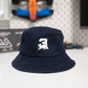 Daniel Ricciardo 3 Bull F1 Bucket Hat - Red Bull F1 Team Unisex Cap - Visa Cash App RB