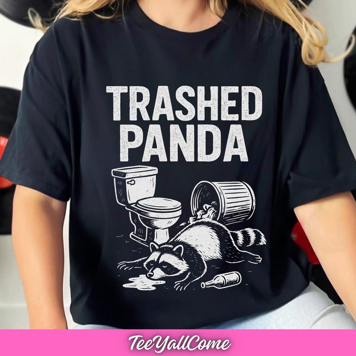 Trashed Panda Trashed Panda PNG: Funny Drunk Raccoon Humor Png Party Drinking Animal ...