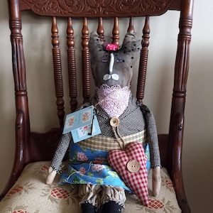 Handmade Primitive Cat Doll...&quot;Kit&quot;