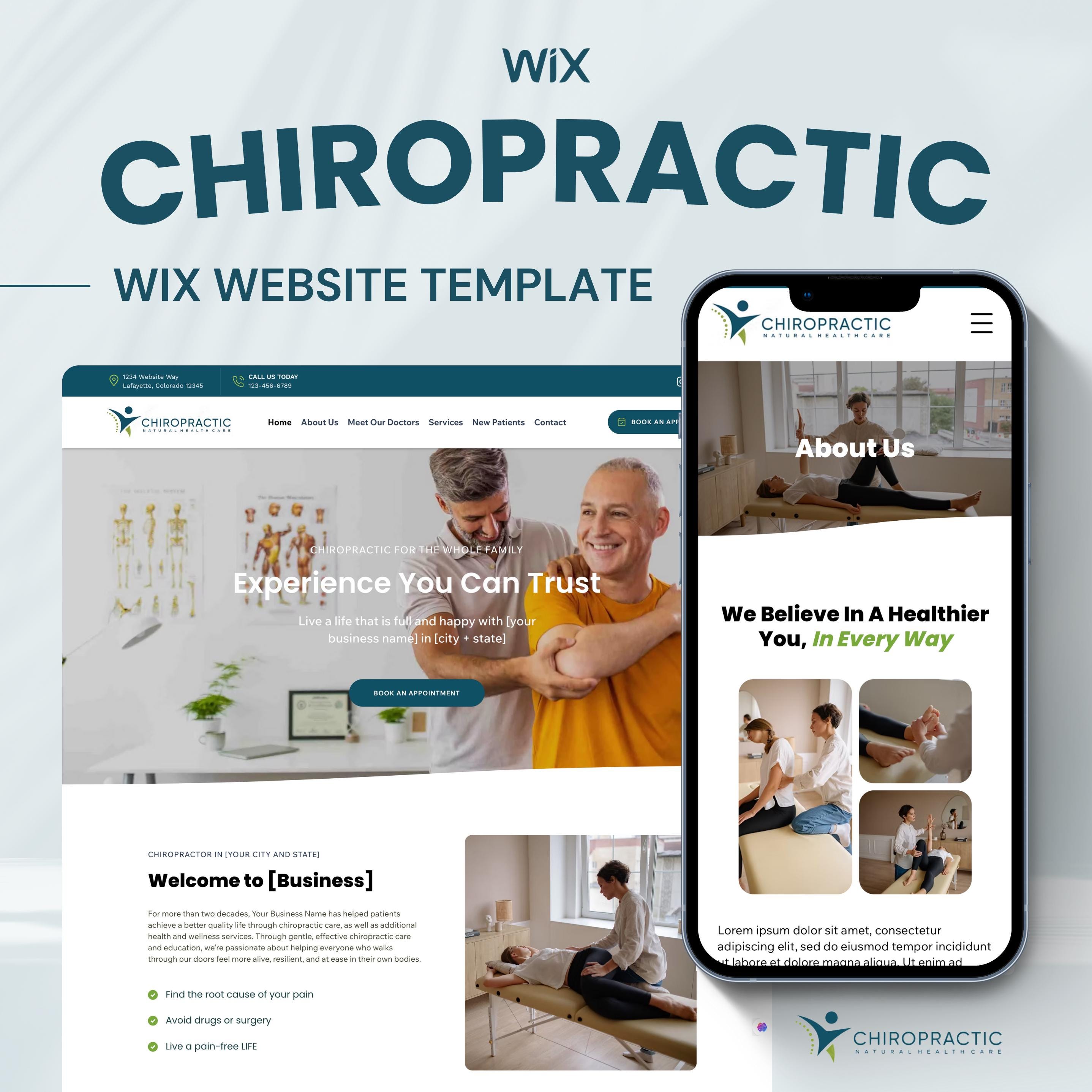 Chiropractor Wix Website Template