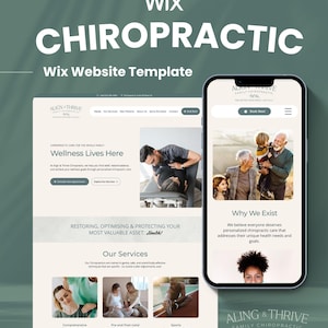 Wix Website Template | Chiropractor and Health Professionals