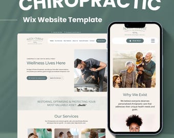 Wix Website Template | Chiropractor and Health Professionals
