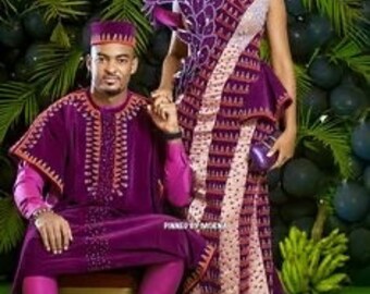 African Print dress, Luxury ankara outfit, African couple, African outfit, Ankara gown, African wedding guest outfit, African attire, men