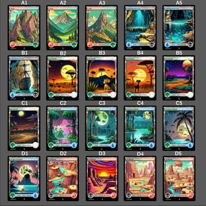 Foil Toon Dual Lands / Tarjetas proxy MTG premium / Proxies Commander hechos a mano