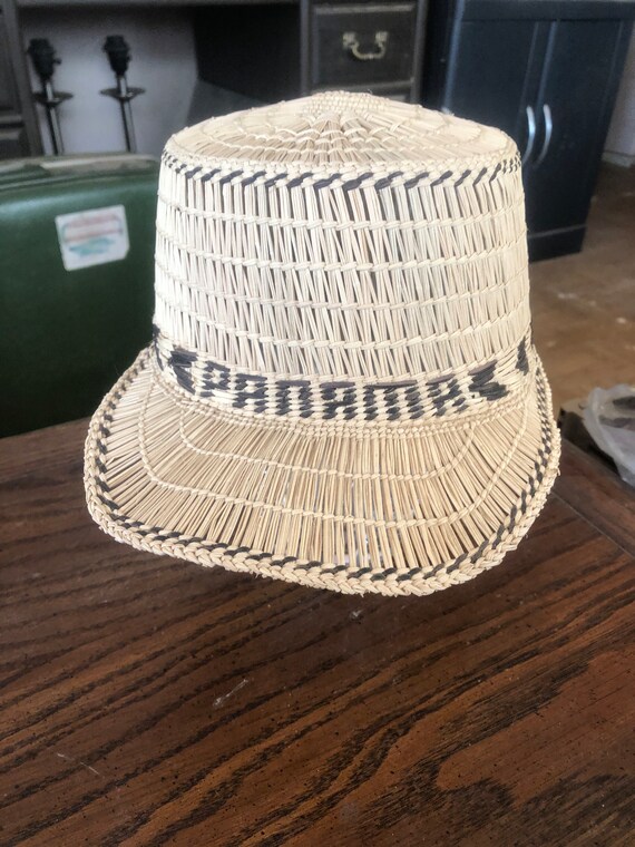 Vintage  Hand made  Panama Unisex Straw Hat
