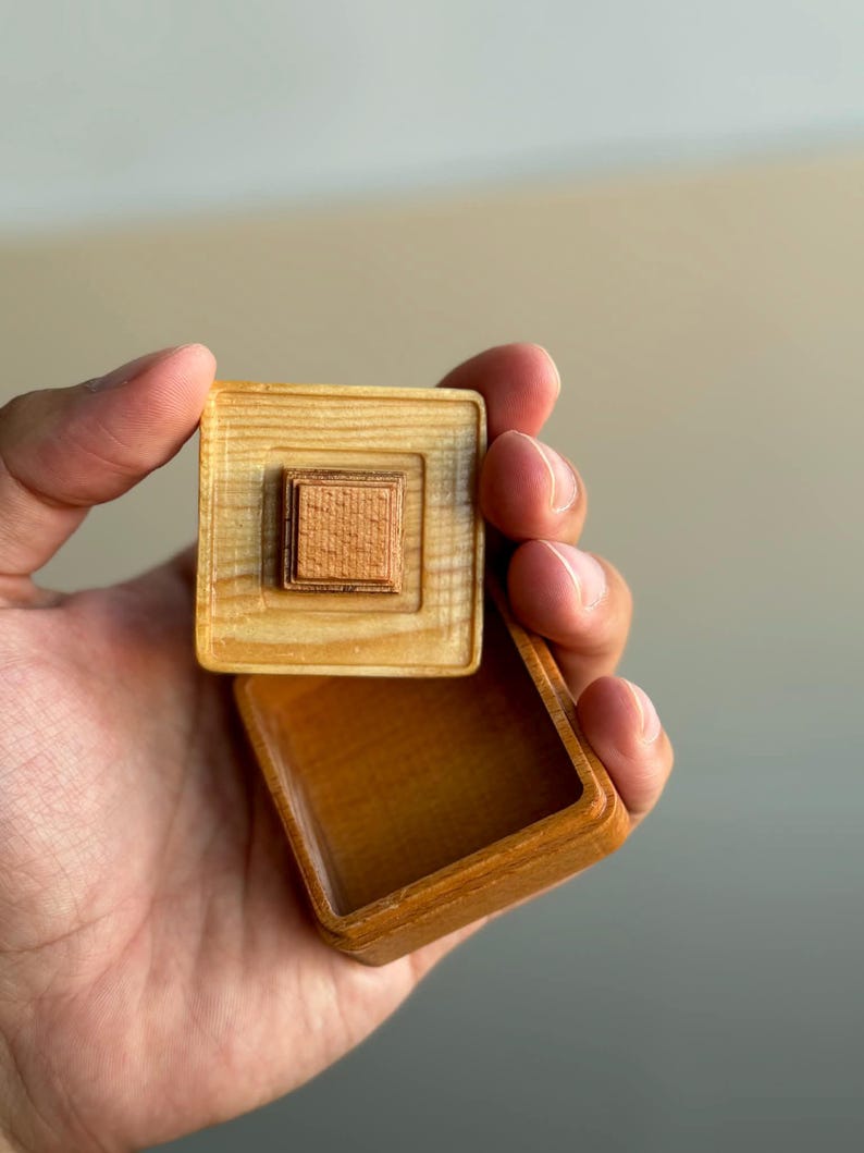 3d Wooden Ring Box -3D Print STL File for 3D Printing Digital Download ...