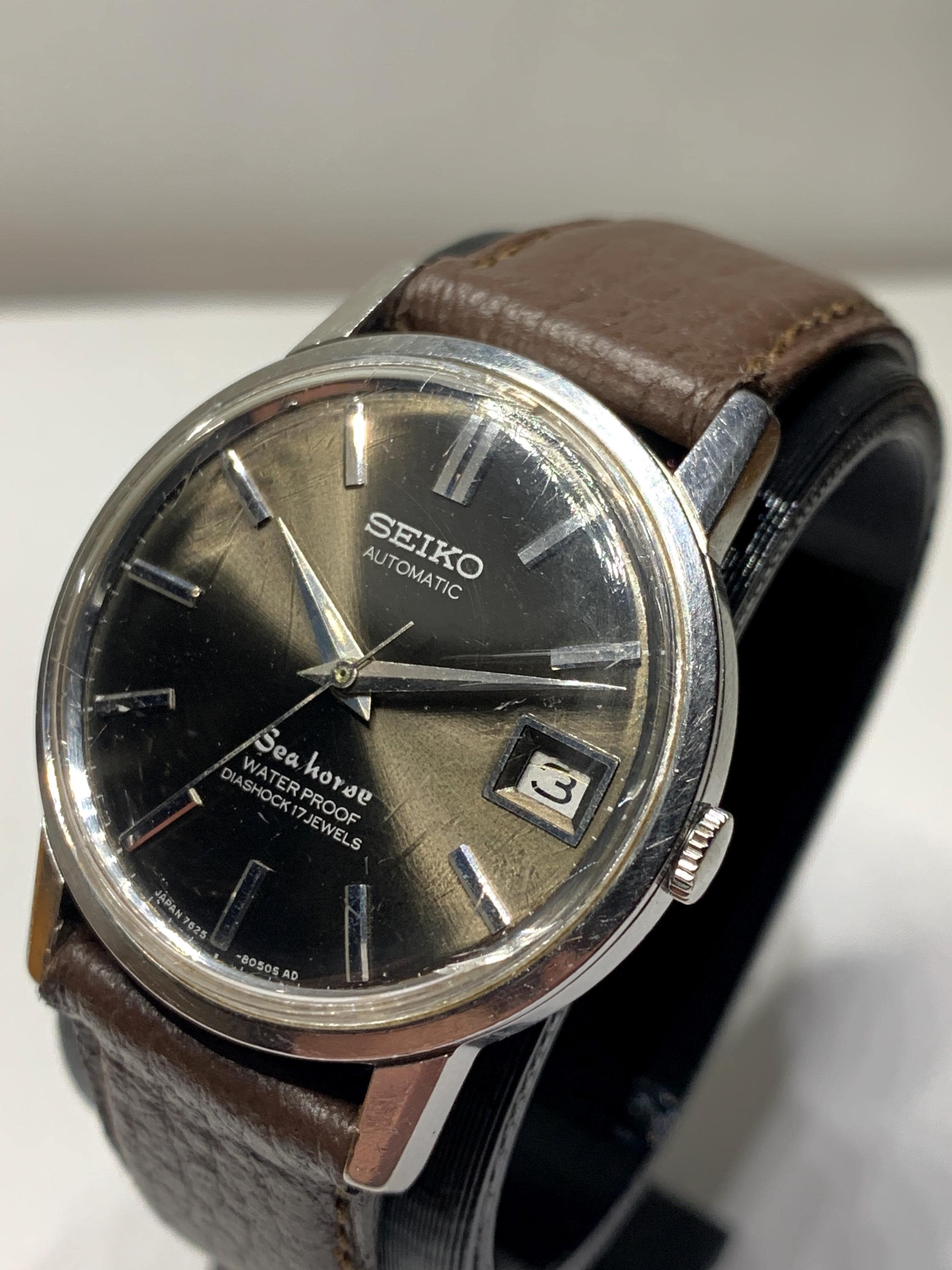 Rare Seiko Seahorse 7625, Automatic Watch With Date, Serviced - Etsy