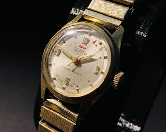 Vintage Gold-Plated Waltham Ladies Mechanical Wrist Watch, Serviced