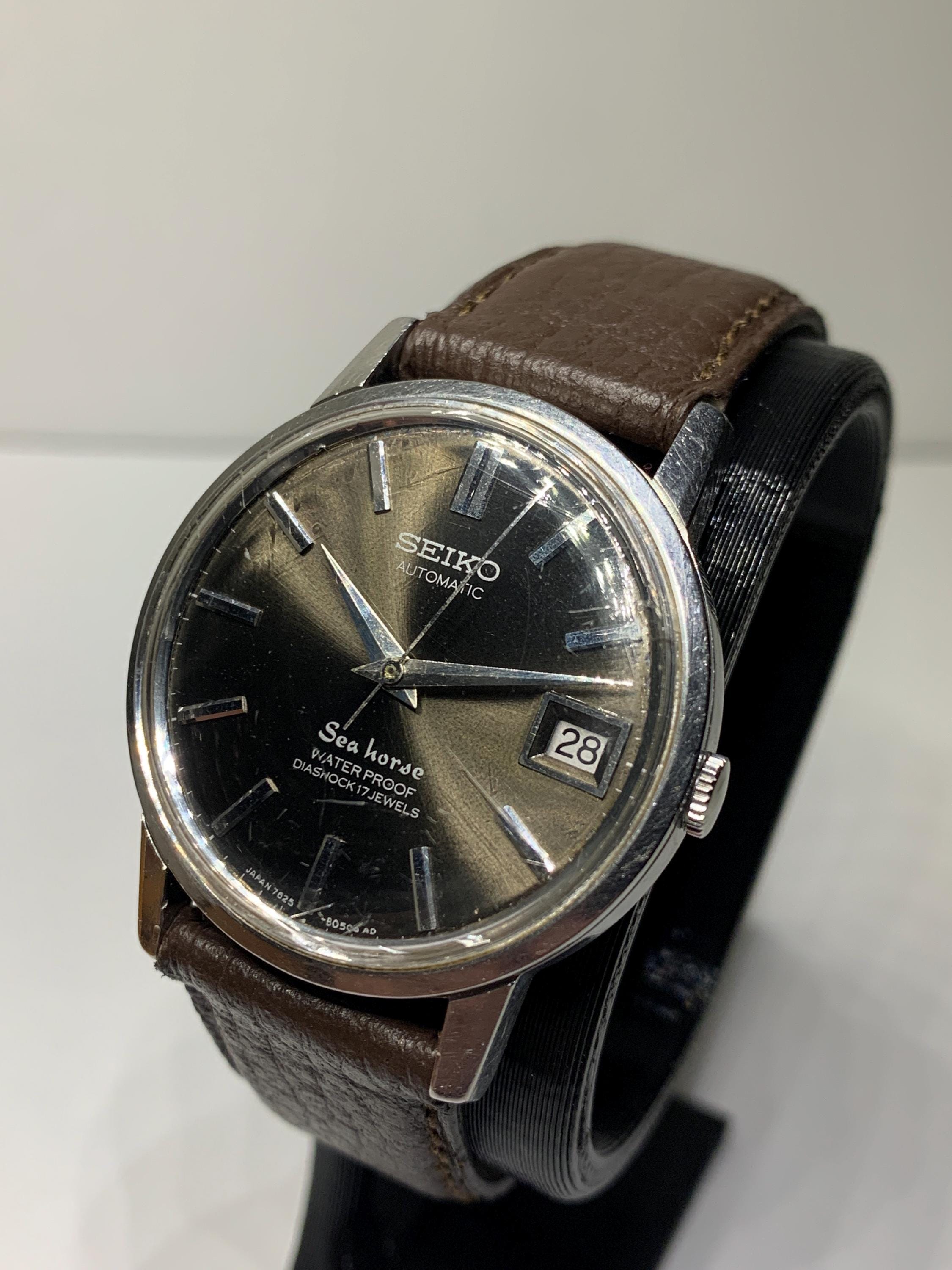 Rare Seiko Seahorse 7625, Automatic Watch With Date, Serviced - Etsy
