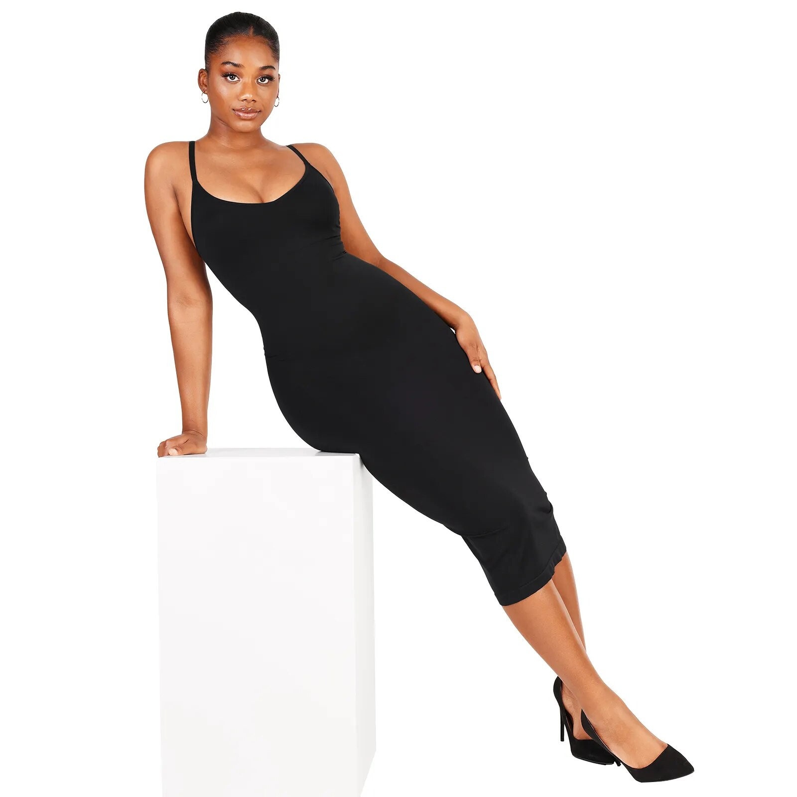 Dresses for Women 2023 Tummy Control Shapewear I Midi Sleeveless