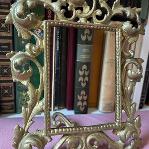 Antique Solid Brass Photo Frame