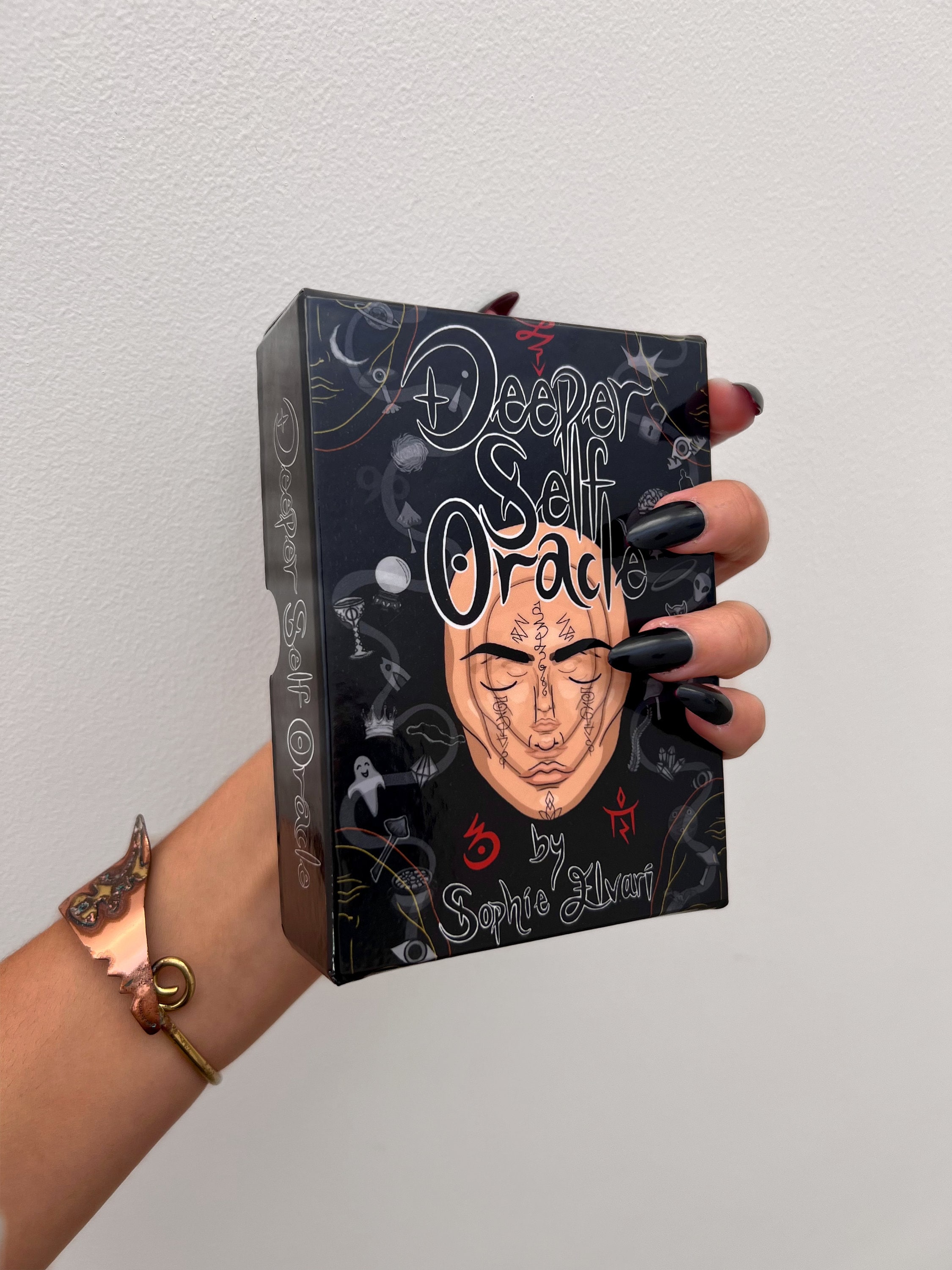 Deeper Self Oracle Card Deck | 44 Cards | self exploration, psychedelic oracle tarot cards, divination cards, dark oracle cards, angel cards