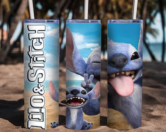 Personalized Disney Stitch Tumbler, Lilo and Stitch Ohana Means Family, Birthday Boy, Birthday Girl Coffee Cup, Custom Tumbler, Stitch Movie