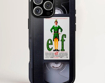 VHS Tape Case, Elf, Christmas Cases, Christmas Movie Merch, iPhone, Samsung, Google Pixel, Christmas Gift, Gifts, Xmas Gifts