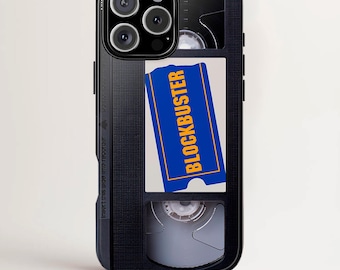 VHS Tape Case, Halloween Case, Blockbuster, Horror Movie, iPhone, Samsung, Google Pixel, Halloween Gift, Scary Movie Cases, Gift For Her