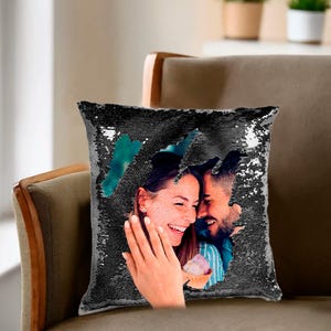 Personalized Photo Pillow, Custom Picture Pillow, Custom Throw Pillows, Family Custom Decor, Printed Cushion, Family Photo, Anniversary Gift