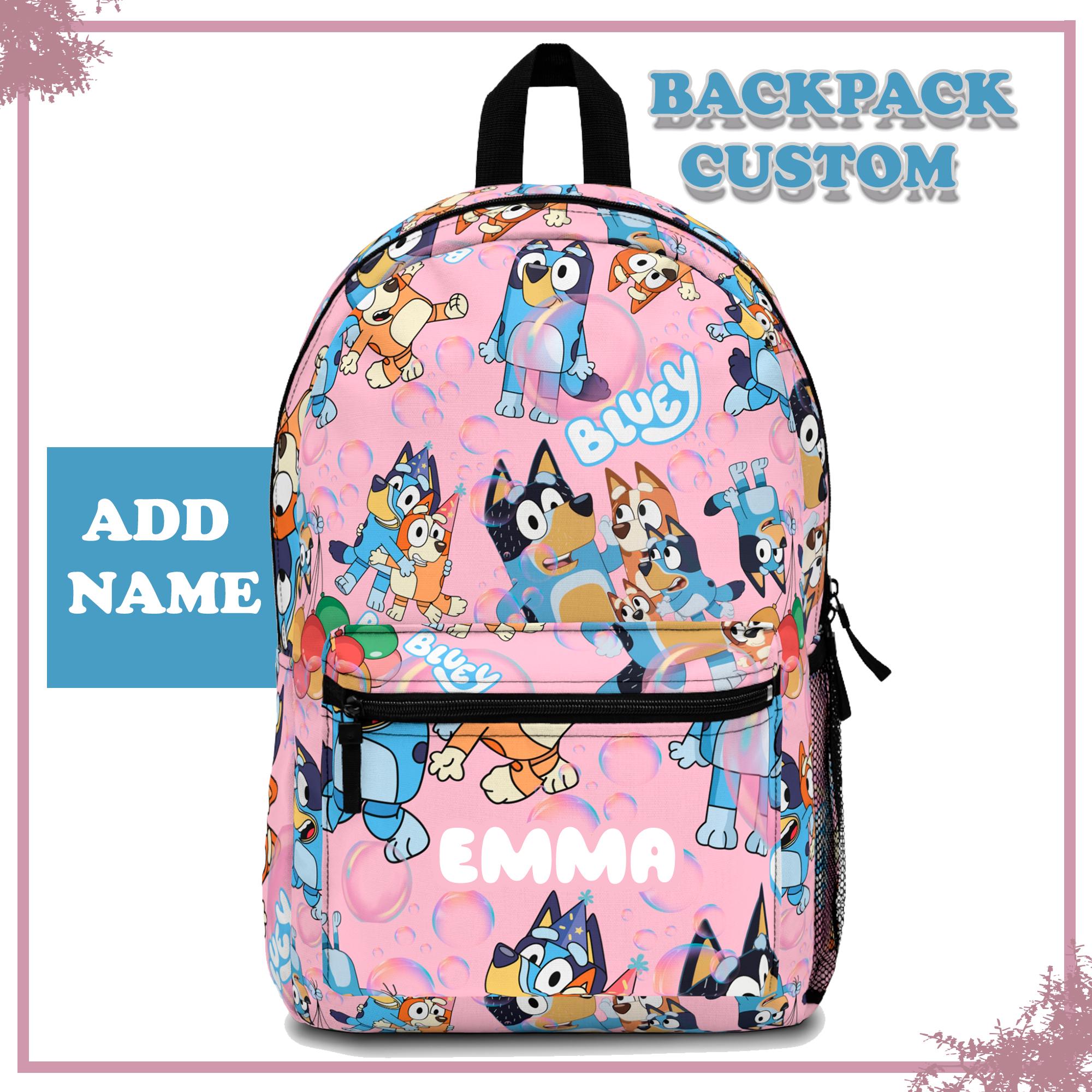 Mochila Infantil Bluey Y Bingo - Ideal Para Colegio, Viajes O Paseos, Con Correas Ajustables Y Diseño Divertido