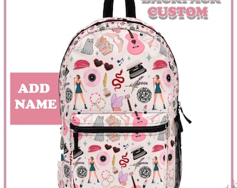 Personalized Music Backpack, Girl Gifts, Custom Bookbag for Girls, Elementary School, Backpack For Girls, Personalized Backpack For Kids