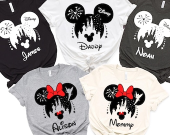 Disney Family Vacation 2026 Trip, Disney Family Vacation 2026 Matching Shirts, Personalized Custom Disney Trip Shirts, Mickey Minnie Shirt