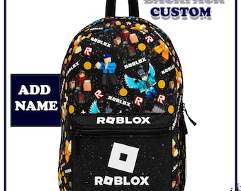 Personalized Roblox Backpack, Custom Backpack, School Backpack, Boys Backpack, Gamer Gift, Birthday Gift Kids, Gamer School Bag, Custom Name