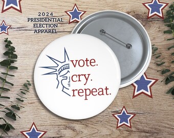 Election Pin 2024 Election Button Funny Political Button Political Pin 2024 Election Funny Political Gift American Politics Anyone Under 80