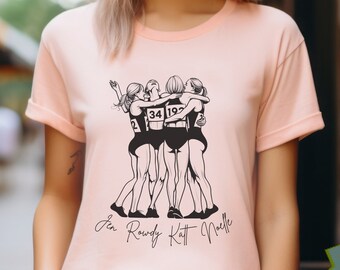 Custom Womens Running Shirt Girls Track Personalized Relay Team Gift Cross Country Shirt Runners Group Tshirt Gift Powerful Running Shirt