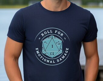 Rollo para daño emocional Critical Fail Camiseta Crit Fail DnD DM Camisa Regalo DnD Campaña Regalo para DM Camiseta Divertido RPG Regalo Mesa Top Roleplay