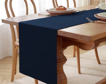 100% Pure French Linen Table Runner - Elegant Design for Dining, Weddings, and Special Occasions