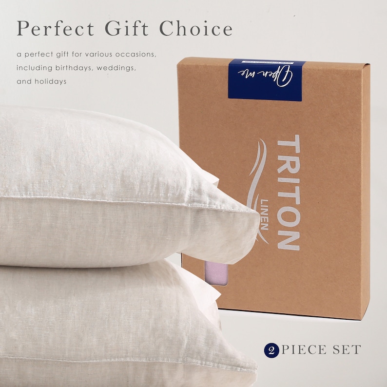 Linen Pillowcase, Linen Throw Pillow, Soft Linen Bed Pillow case