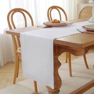 Linen Table Runner Table