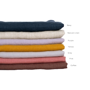 French Linen Tea Towels Set of 4 | Pure Linen Dish Towels | Stonewashed Soft Kitchen Hand Towels 14x28 Inch image 2