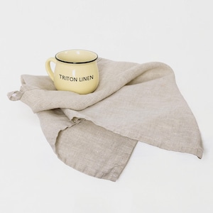 French Linen Tea Towels Set of 4 | Pure Linen Dish Towels | Stonewashed Soft Kitchen Hand Towels 14x28 Inch image 7