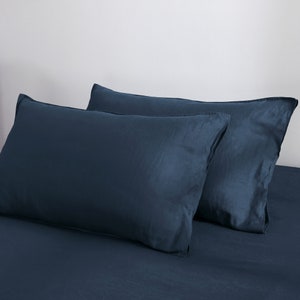 Washed soft linen pillowcase