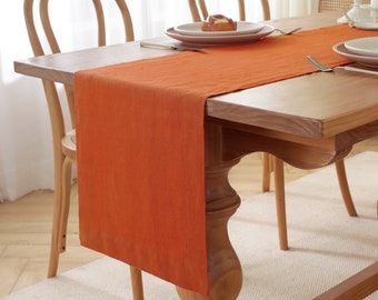 Pure Linen Table Runner - Elegant Design for Dining, Weddings, and Special Occasions