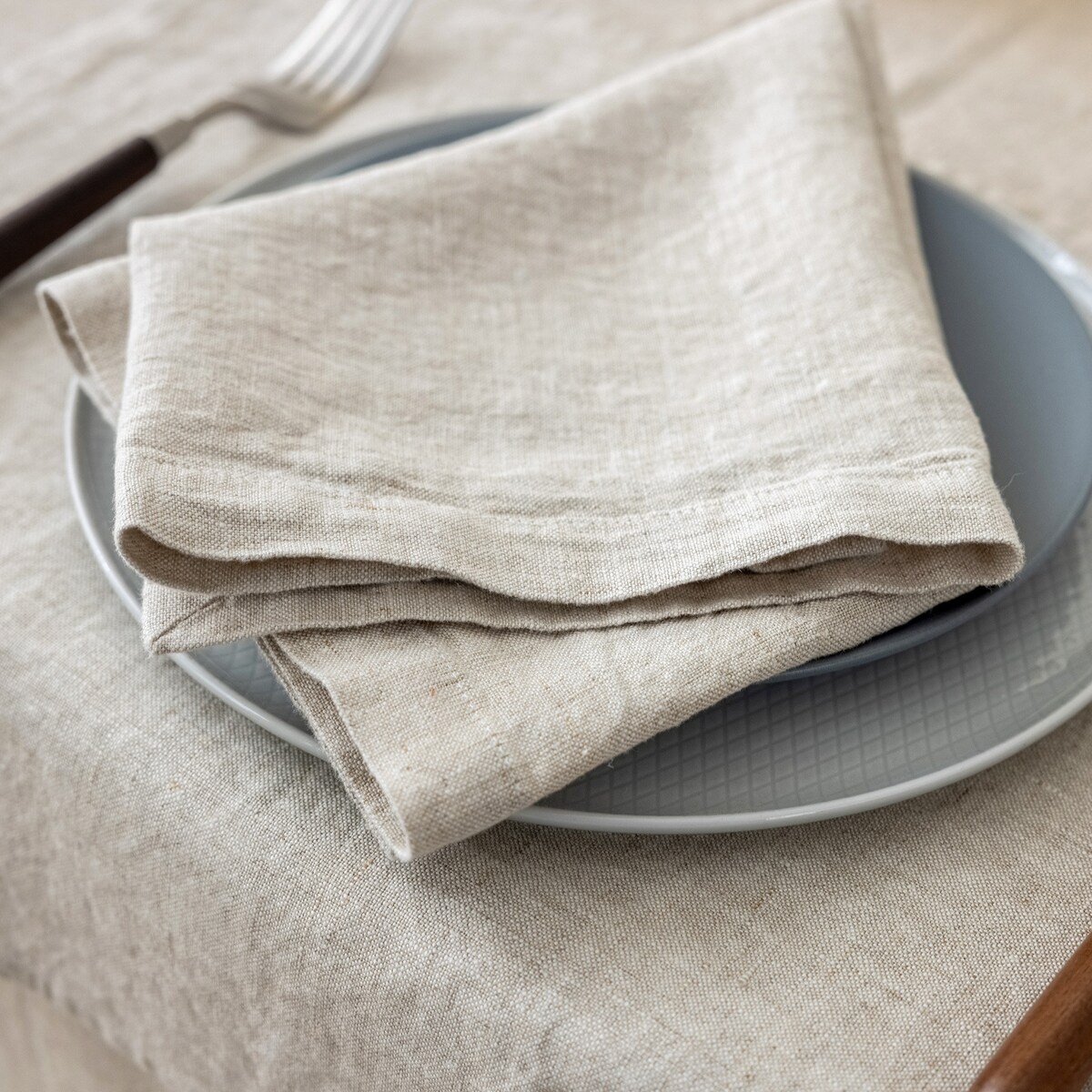 Linen Napkins set of 4-Natural Linen