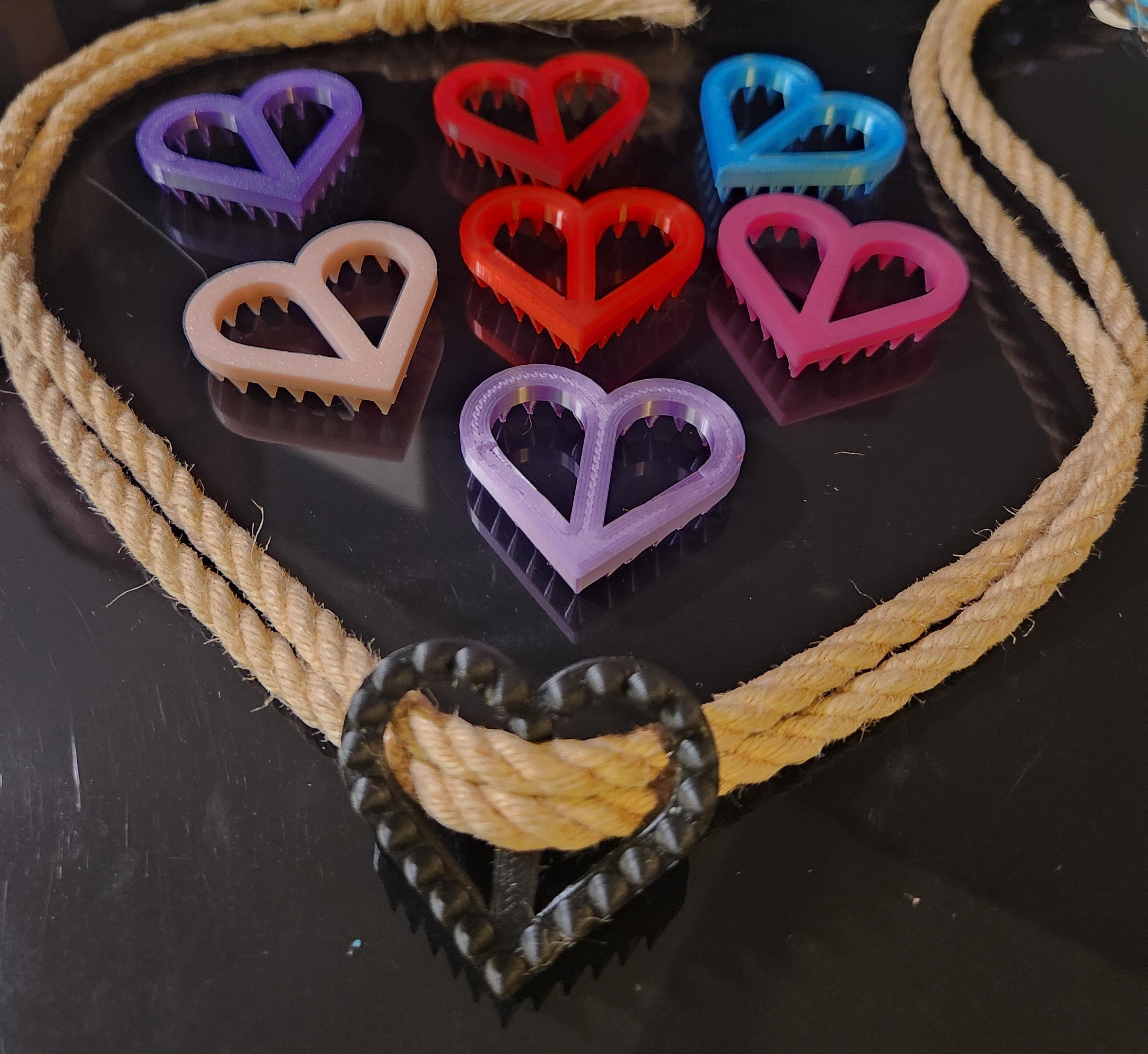 4PK Heart Rope Thorns Big
