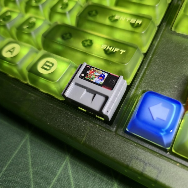 SNES Resin Keycap – Retro Gaming Artisan Keycap for Mechanical Keyboards (1.25u)