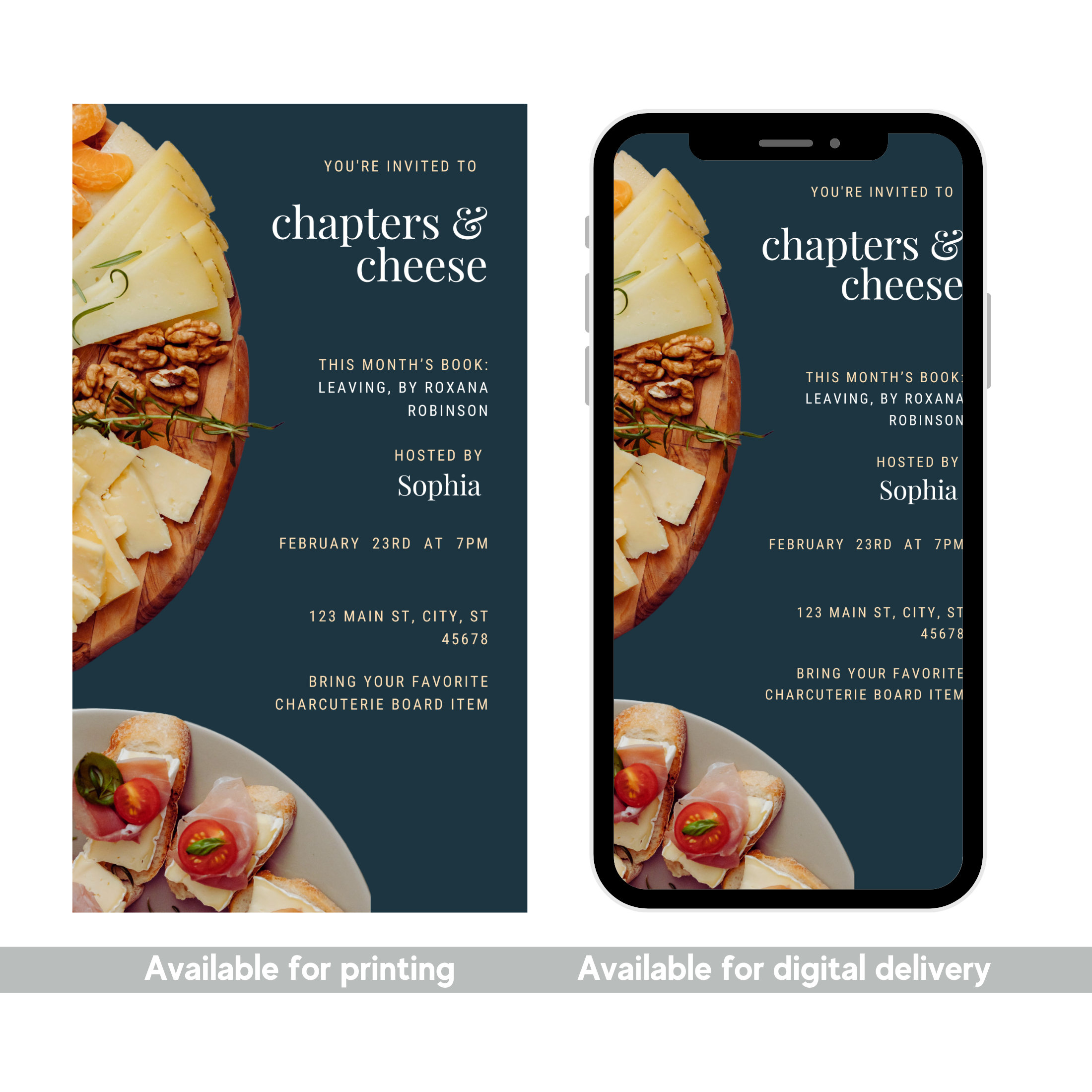 Editable BOOK CLUB Invitation Template Editable Electronic Invite for Editable BOOK CLUB Invitation Template Editable Electronic Invite for