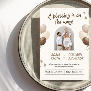 Adoption Invitation - Adoption Party Court Announcement Invite - Editable Adoption Template