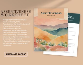 Werkboek Assertiviteit | Werkbladen voor het opbouwen van communicatie en vertrouwen | Digitale zelfhulpgids