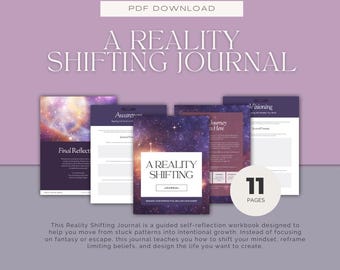 Reality Shifting Journal | Guided Mindset & Perspective Workbook