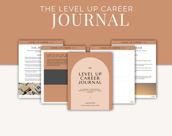Level Up Journal | Digitaler Download | Persönliches Wachstum Printables | Achtsamkeit & Karriere Ratgeber