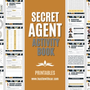 Secret Agent Activity Pack Printables Digital Download Summer ...