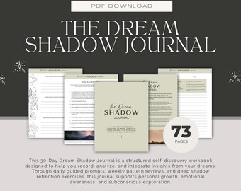 30 Tage Traum Schatten Journal | Arbeitsbuch für Traumdeutung