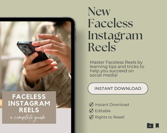 Faceless Instagram Reels Anleitung | Social Media Strategie (PDF)
