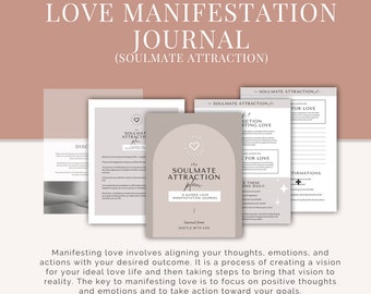 Soulmate Anziehungs-Journal: Liebesmanifestations-Leitfaden für persönliches Wachstum