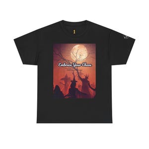 Embrace Your Chaos Tee - Unisex Heavy Cotton Shirt for Halloween, Gift for Creatives, Graphic Tee, Edgy Style, Unique Graphic Top