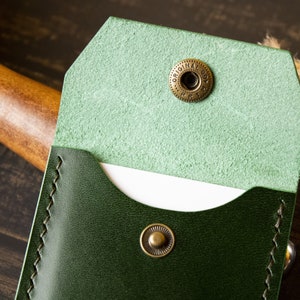 Green - Handcrafted Printed Card Holder with Slips 35 main image 1