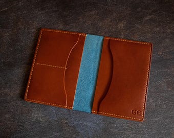 Skórzana okładka na paszport, etui na paszport, skórzany portfel podróżny, prezent dla męża, prezent urodzinowy